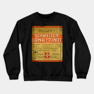 Schweizer Bank Tinte / Swiss Artwork Photography Crewneck Sweatshirt